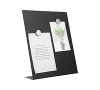 Ma'nētic Memo Board with Stand - Multi-Position Metal Bulletin Board, Serves as Desktop Ôrgånizer or Wall-Mounted Easel, Modern Design for Displaying Notes, Invitations, Kids Art In Kitchen or Office