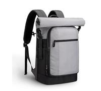 MANETTA Rolltop Sac à dos pour ordinateur pour homme, sac de voyage, Noir , Mittelgroße