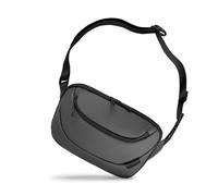 MANETTA Sac à bandoulière pour homme, sac banane multi-poches de 10 L, sac de poitrine, double poche, résistant à l'eau pour homme et femme, gris, Mondern