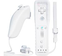 Manette 2 En 1 Avec Télécommande Intégrée Pour Nunchuck Avec Coque En Silicone Compatible Nintendo Wii Et Wii