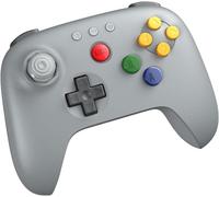 8BitDo Manette Bluetooth 64 pour Analogue 3D, Switch, Switch 2, Windows et Android (Gris)
