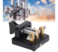 Manette à double palpeur en code Morse noir pour pratique CW et transmission en télégramme