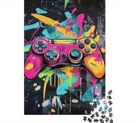Manette Abstrait 1000 Pièces Mini Puzzle pour Adultes | 52x38cm Carton Décor de Bureau Finition Lisse Cadeau Anniversaire Détente Esprit