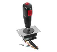 Manette Arcade avec Vibration, Joystick Avion Micro-interrupteur pour Borne | Plastique et Métal, Carte Pcb Enfichable avec Faisceau, Installation Simple, Usages Machine D’amusement