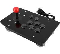 Manette Arcade, Fight Stick Joystick Usb Fighting Street Rocker Fighter Poignée Bouton Fixe Grand Panneau D'aspiration Diy Rotation Contrôleur Pièces Rechange Réglable Style Compétition