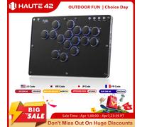 Manette Arcade sans fil Haute42 T16-Texture, contrôleur Hitbox sans levier pour PC/PS4/PS5/Switch, clavier Hitbox Arcade T16-PU