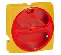 Manette cadenassable IP65 pour interrupteur-sectionneur rotatif composable Ø22-20A à 32A - jaune et rouge