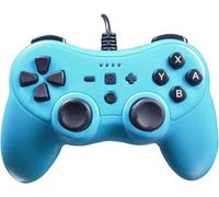Manette Colorz pour Nintendo Switch Console avec câble de 3m, vibration et gyroscope - Neon Blue