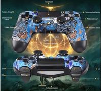 Manette Compatible Avec Ps-4,Joystick Sans Fil Contrôleur Compatible Avec Ps-4 / Pro/Slim/Pc,Batterie Intégrée 600 Mah Avec Double Capteur De Vibration / 6 Axes