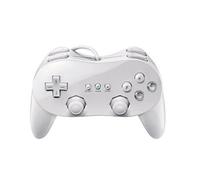 Manette console de jeu classique pro filaire pour nintendo wii blanche