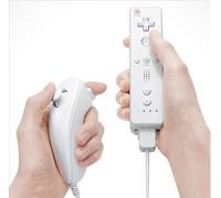 Manette Contrôleur Wiimote Nunchuk Housse Pour Wii blanc