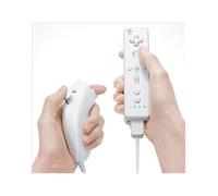 Manette Contrôleur Wiimote Nunchuk Housse Pour Wii blanc