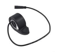 Manette de changement de vitesse électrique pour vélo Super73 pour RX, poignée en plastique réactive, design à rayures surélevées, prend en charge la plage de tension de 24 V à 72 V, noir