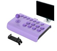 Manette De Combat D'arcade - Joystick De Combat De Jeu D'arcade, Avec Fonctions Turbo/Macro | Accessoires De Jeux D'arcade Nostalgiques Street Fighter Pour PC