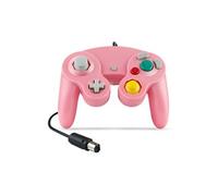 Manette GENERIQUE Manette de contrôleur NGC filaire pour Nintendo GameCube GC Wii U Rose