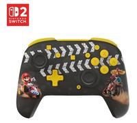 Turtle Beach Rematch - Mario Kart World manette sans fil sous licence officielle pour Nintendo Switch 2 et Nintendo Switch avec sticks TMR, RGB personnalisable et batterie rechargeable