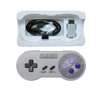 Manette de jeu 2.4GHZ avec bouton violet pour SNES Super Nintendo Classic MINI