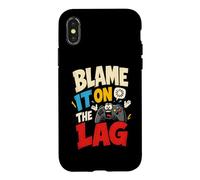 Manette de Jeu Amusante Blame It on The Lag Coque pour iPhone X/XS