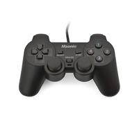 Manette de jeu avec fonction vibration Msonic MN3329BK - pour ordinateur PC et Playstation