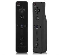 Manette de jeu avec manette analogique pour Console WiiU/Wii (noir)