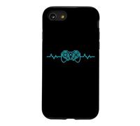 Manette De Jeu Battements De Cœur Pixels Jeux Vidéo Rétro Coque pour iPhone SE (2020) / 7/8