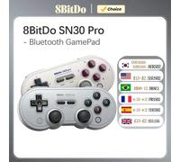 8Bitdo SN30 Pro Bluetooth Gamepad Grey Edition pour Nintendo Switch