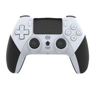 Manette de jeu Bluetooth sans fil avec programmation macro Manette P4 avec moteur de vibration rafale à six axes Blanc