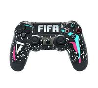 Manette de Jeu Bluetooth sans Fil pour PS4 Doubleshock 4.0 V2 - V-REEL - FIFA Noir