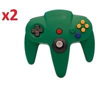 Manette de jeu classique Nintendo 64 avec fil de remplacement manette manette manette de jeu manette manette manette manette manette manette manette manette manette manette manette manette manette manette manette man 2 verts.