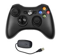 Manette De Jeu, Contrôleur De Jeu De Télécommande Sans Fil Pour Microsoft Xbox 360 Pc Windows 7 / 8/ 10 / Xp Whit Joypad - Noir