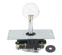 Manette de Jeu D'arcade, Joystick de Jeu 3D à Faire Soi-même, Bâton de Combat de Jeu D'arcade, Pièces de Rechange, Circuit Imprimé à Broches avec Tête Sphérique, Bâton Sensible(Transparent)