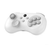 Manette de jeu de combat 6 boutons effet Hall Joystick touches réglables Panneau magnétique détachable pour jeux de combat (blanc)