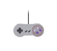 Manette de jeu de contrôle pour manette de jeu USB pour Nintendo SNES Manette de jeu pour joypad gamer (violet)