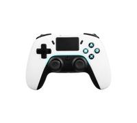 Manette de jeu - DELTACO GAMING - PS4 & PC - Sans fil - Blanc - 2 touches macro programmables