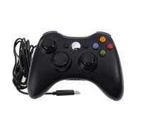 Manette de jeu Dual Vibration Gamepad Joystick pour Microsoft Xbox 360 Xbox 360 Slim ou PC Windows - USB filaire