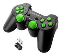 Manette de jeu - Esperanza - Gladiator - Sans Fil - Noir / Vert - Vibration Ergonomique Blanc