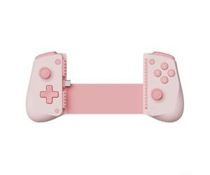 Manette de jeu extensible en ABS pour Android et iOS, design compact 21 x 9,3 x 5,4 cm, prise en main confortable pour les jeux portables (rose)