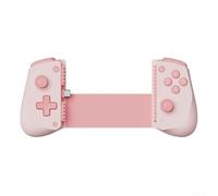 Manette de jeu extensible pour Android et iOS, joystick compact en ABS, design léger pour les déplacements, poignée ergonomique pour les jeux mobiles pour les sessions (rose)