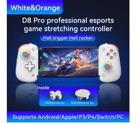Manette de jeu extensible pour téléphone portable D8Pro, double hall, pour tablette PC, filaire, BluBai Mucheng