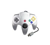Manette de jeu filaire argentée pour console Nintendo 64, manette classique N64, manette de jeu rétro,