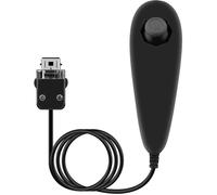 Manette de jeu filaire Nunchaku pour Nintendo Wii, manette de jeu pour console Wii, poignée incurvée pour gaucher.