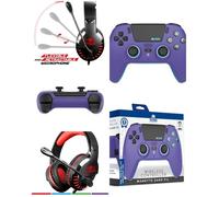 Pack Manette PS5 Violet - Bluetooth - Casque Gamer - Compatible PS4/PS5/Xbox/PC