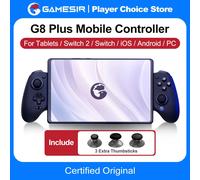 Manette de jeu GameSir G8 Plus pour Nintendo Switch 2/1, Steam, PC, contrôleur de téléphone iOS Android avec joysticks à effet Hall et gâchettes analogiques Hulk Edition