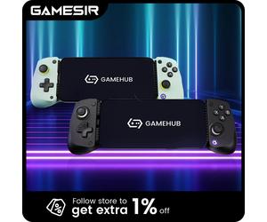 Manette de jeu GameSir X5 Lite pour Android, iPhone 16/15, iPad mini - Joysticks à effet Hall, prise en charge des applications pour jeux mobiles Black