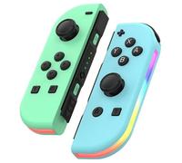 Manette de jeu gauche et droite switch effet d'éclairage rgb coloré - Onwind - se réveiller 5.2 bluetooth vibration batterie grand