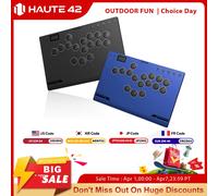 Manette de jeu Haute42 M-Ultra Gen 2 en alliage d'aluminium, sans levier, type Hitbox, pour PC/Ps4/Ps5, manette arcade sans stick M-Ultra Gen 2 Black