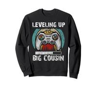 Manette de Jeu Leveling Up to Big Cousin pour garçons Sweatshirt