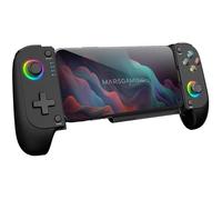 Mars Gaming Manette Bluetooth 5.0 MGPX 2en1 – RGB Neon, Double vibration, Turbo, USB-C, Noir