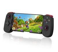 Manette de jeu Megadream pour Android/iOS/Switch/PC, diffusion en continu pour PS4 / PS5, manette extensible, cloud gaming, éclairage RGB sur touches ABXY, moteur à vibration, Noir