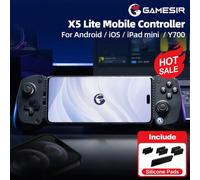Manette de jeu mobile GameSir X5 Lite pour iPhone 17 16 15 Series, iPad Mini, tablette Android Y700 - Contrôleur de jeu pour téléphone Pink